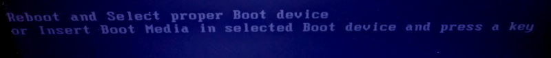 Reboot and Select proper Boot device or Insert Boot Media in selected Boot device and press a Key